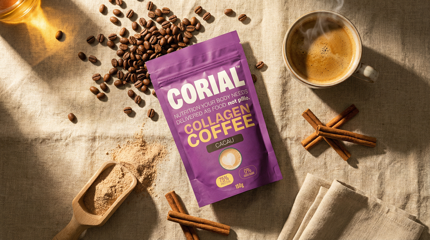 Collagen Coffee CORIAL — café funcional com colagénio hidrolisado 150g