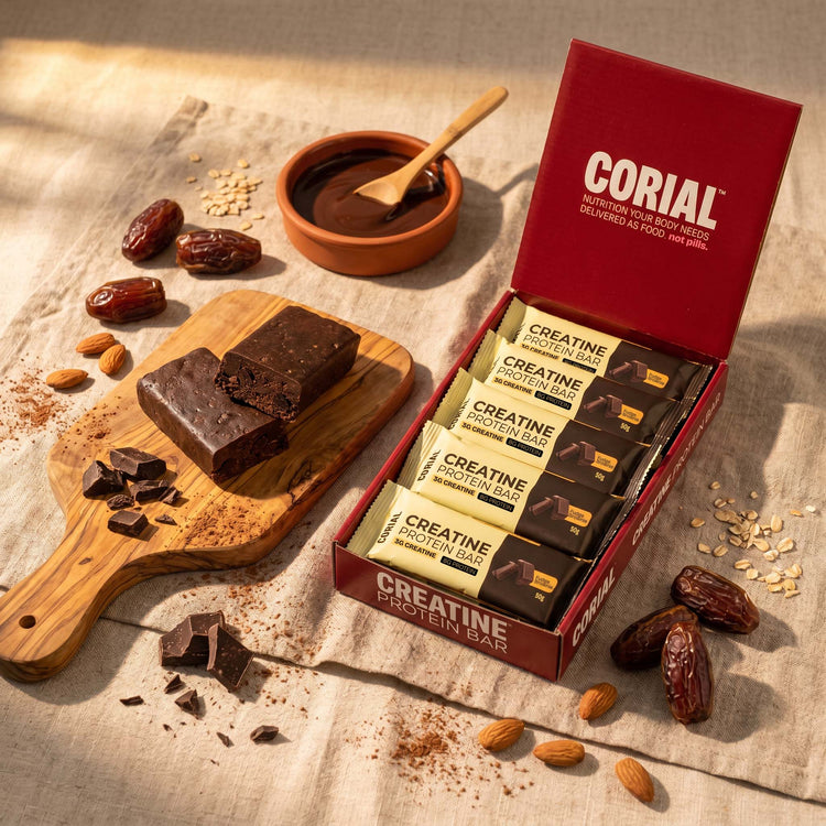 
                    
                      Barra Creatina Fudge Brownie CORIAL — pack de 18 unidades
                    
                  