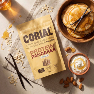 Panquecas Proteicas Baunilha CORIAL — embalagem do produto
