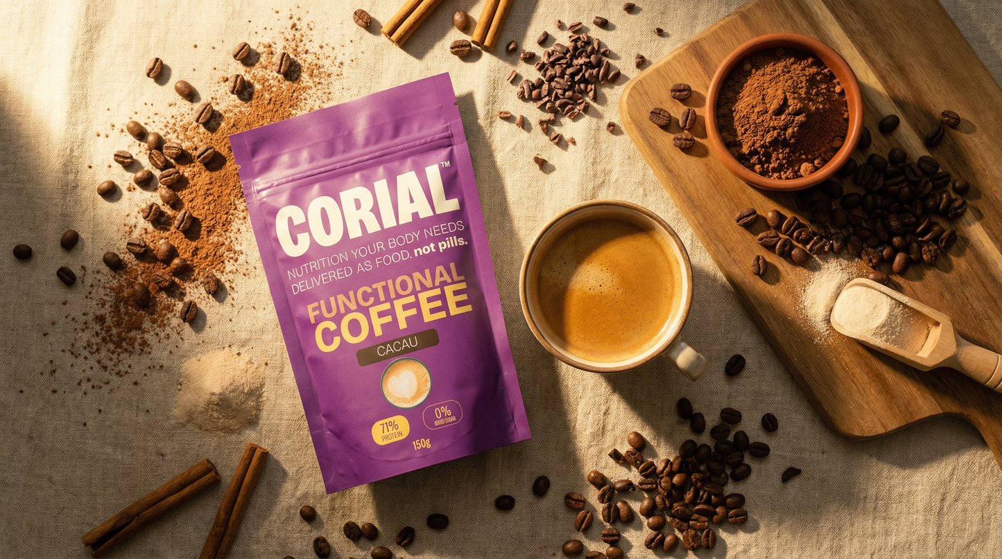 Collagen Coffee CORIAL — café funcional com colagénio hidrolisado 150g