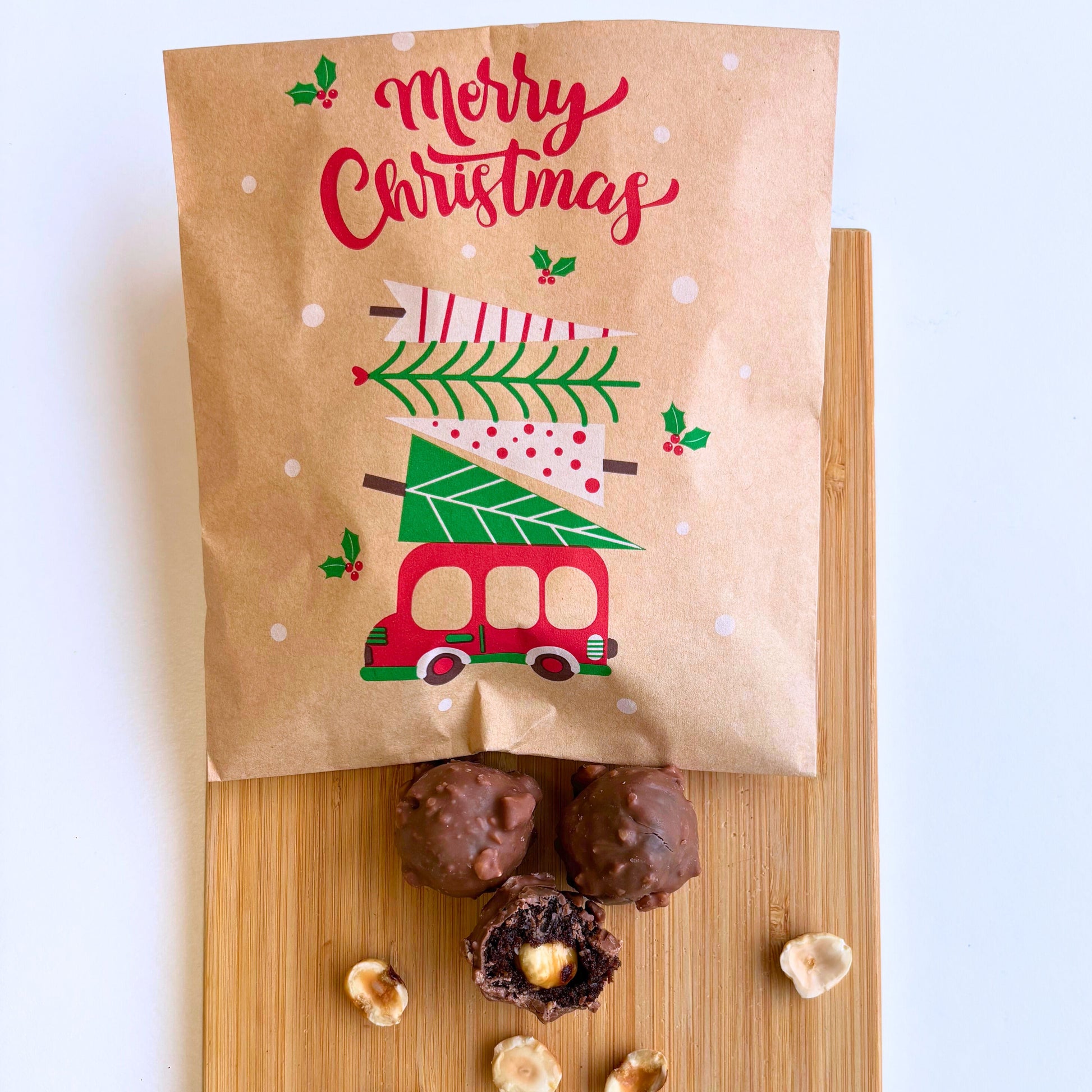 Adoçadas com tâmaras, mantendo o sabor autêntico do chocolate e da avelã sem excesso de açúcar.