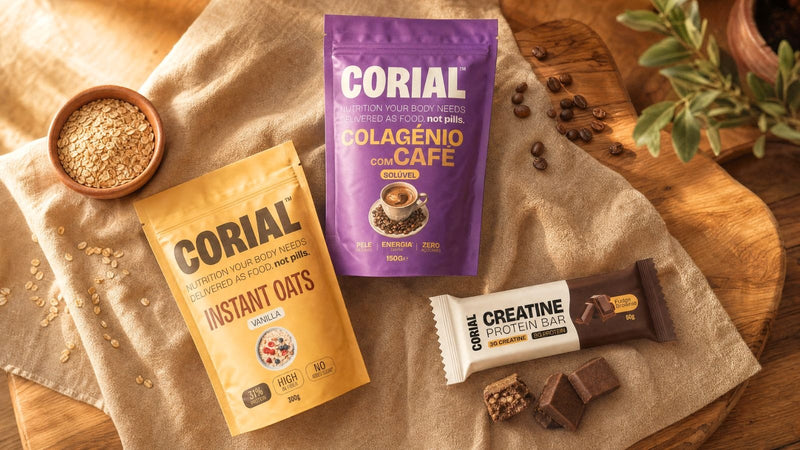 Pack Max Performance CORIAL - Embalagens de aveia, café e barra