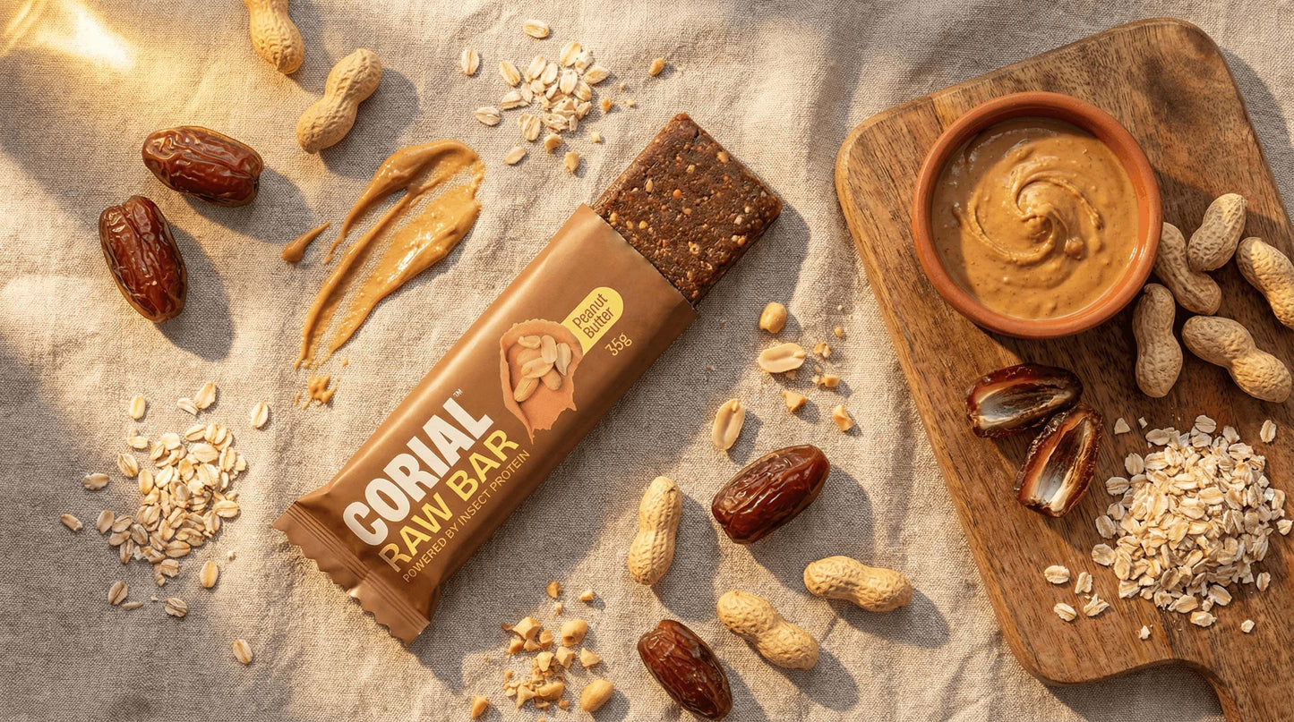 Raw Bar Manteiga de Amendoim CORIAL como snack pré-treino