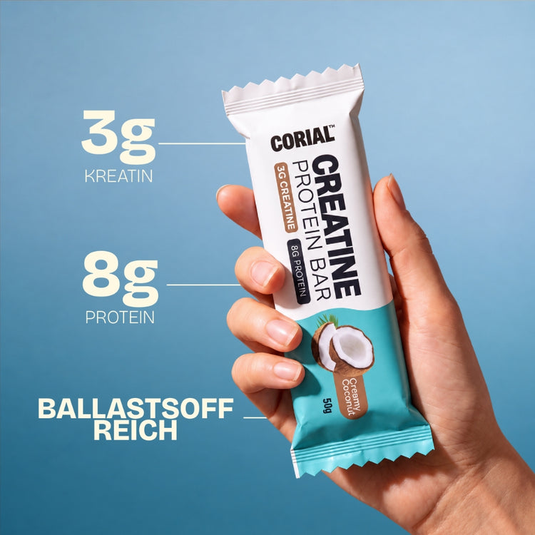 CORIAL Kreatin-Riegel Creamy Coconut — die wichtigsten Vorteile