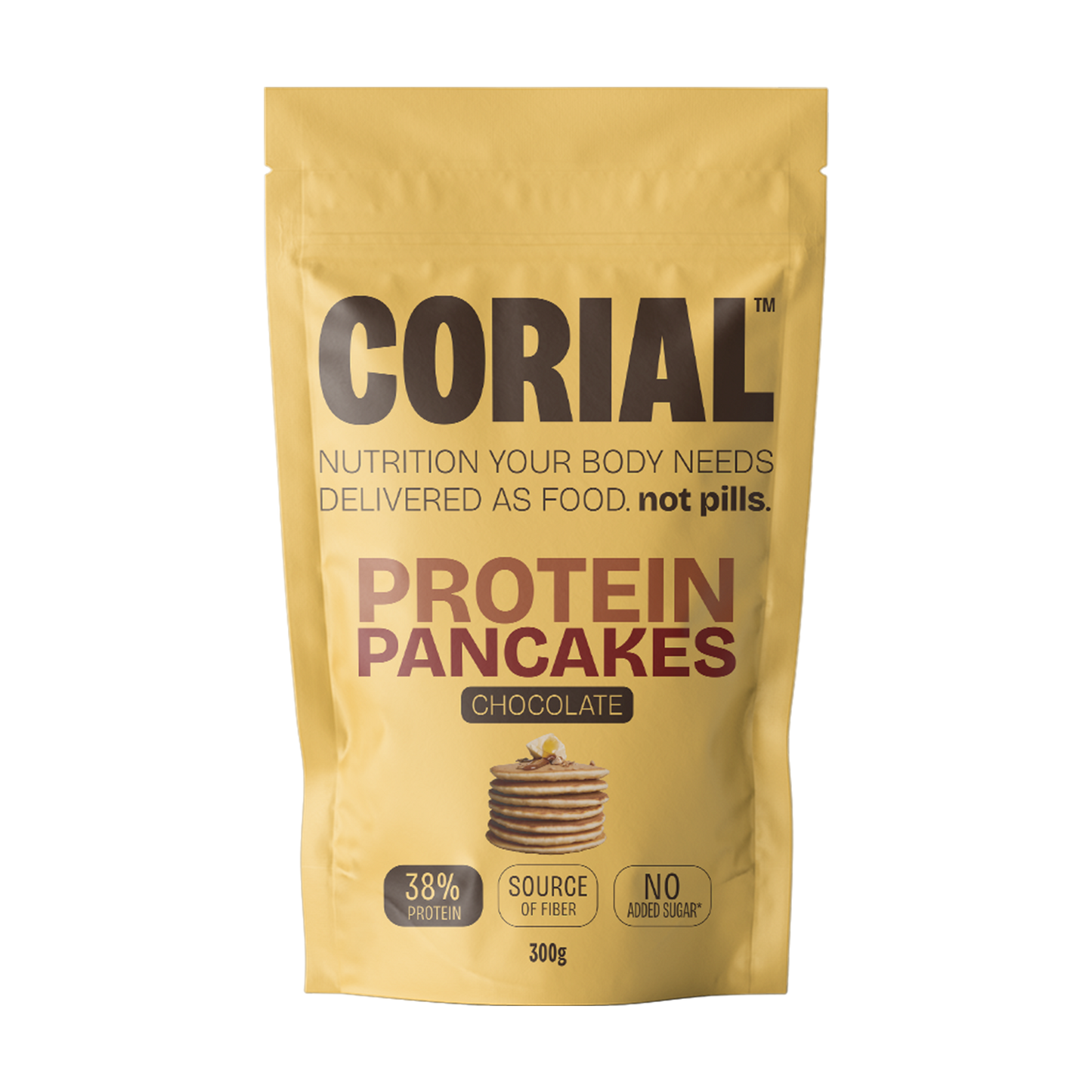 Panquecas Proteicas Pepitas de Chocolate CORIAL — chocolate negro real