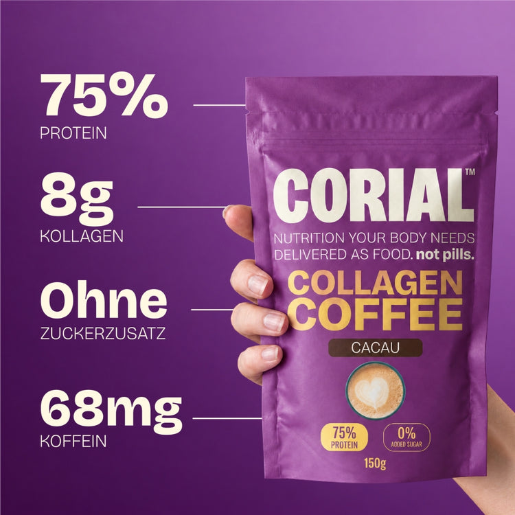 CORIAL Kollagen-Kaffee Kakao — die wichtigsten Vorteile