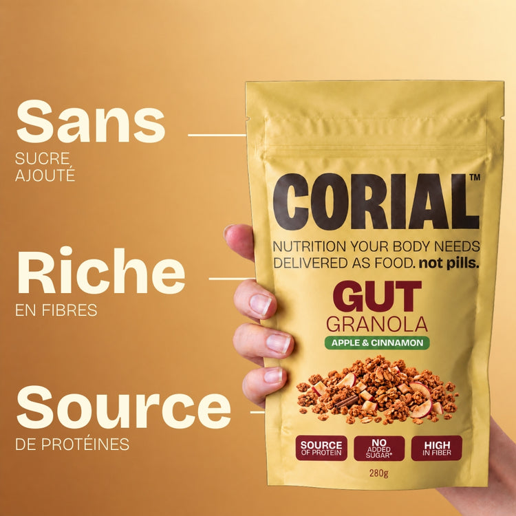 Gut Granola Pomme et Cannelle CORIAL — principaux bienfaits