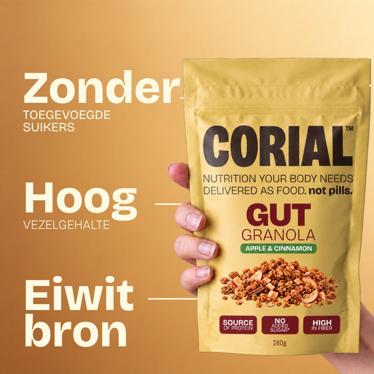 CORIAL Gut Granola Appel & Kaneel — belangrijkste voordelen