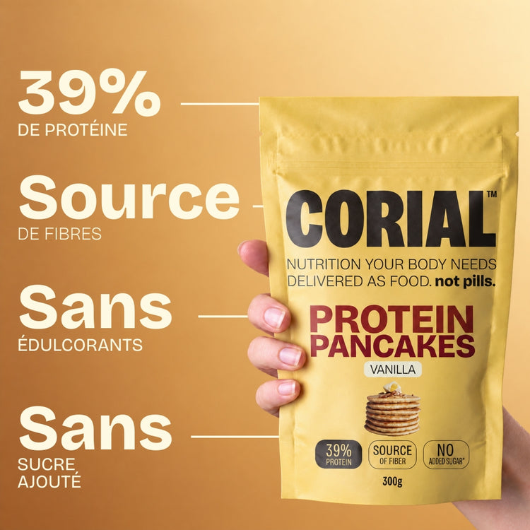 Pancakes Protéinés Vanille CORIAL — principaux bienfaits
