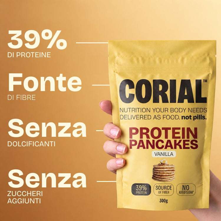 Pancake Proteici Vaniglia CORIAL — principali benefici