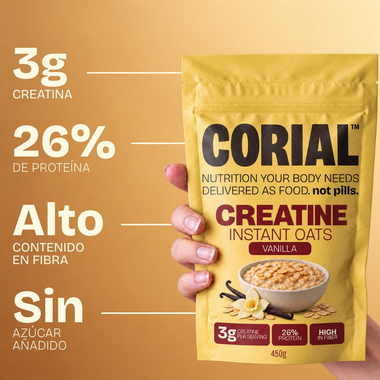 Gachas de Avena Proteicas Vainilla CORIAL — principales beneficios
