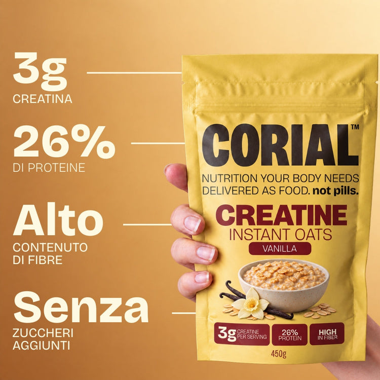 Porridge d'Avena Proteico Vaniglia CORIAL — principali benefici