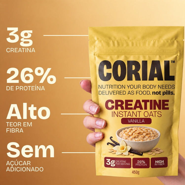 Papas de Aveia Proteicas Baunilha CORIAL — principais benefícios
