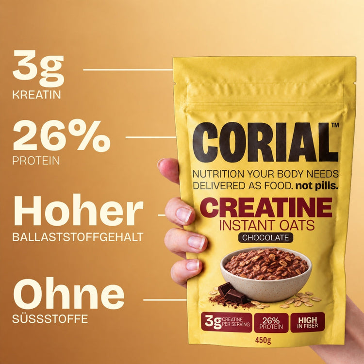 CORIAL Protein-Haferbrei Schokolade — die wichtigsten Vorteile