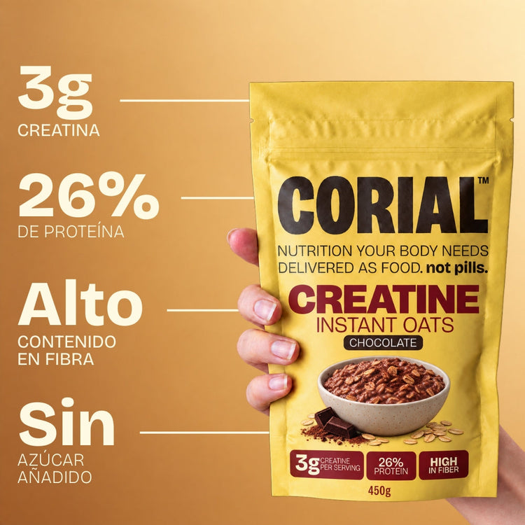 Gachas de Avena Proteicas Chocolate CORIAL — principales beneficios