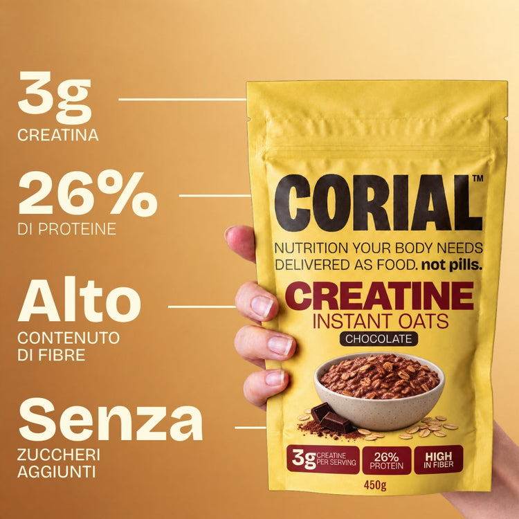 Porridge d'Avena Proteico Cioccolato CORIAL — principali benefici
