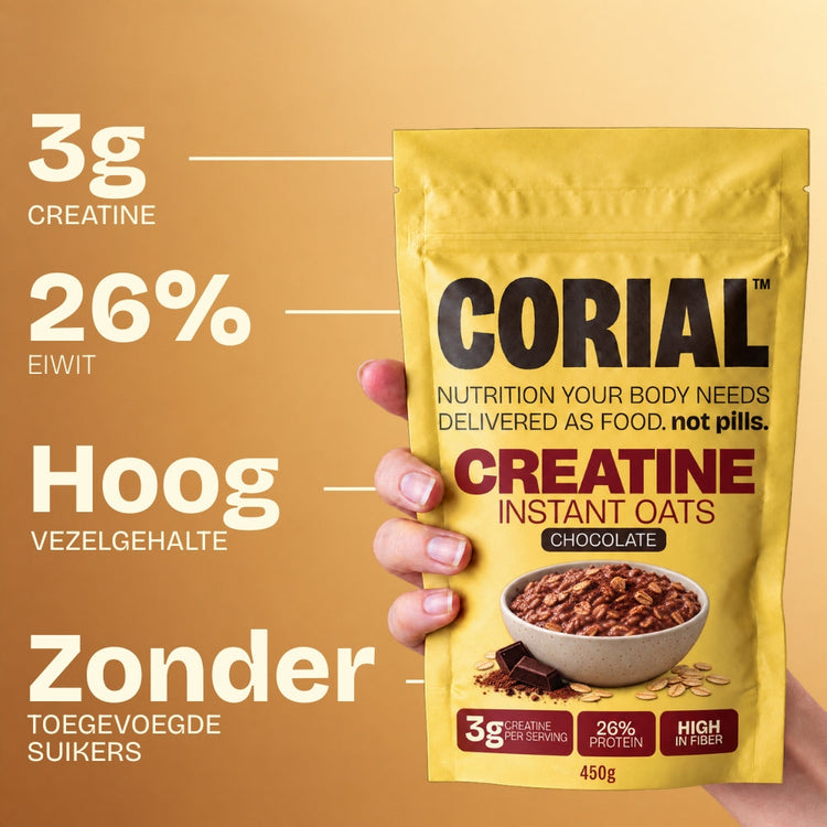 CORIAL Eiwitrijke Havermout Chocolade — belangrijkste voordelen